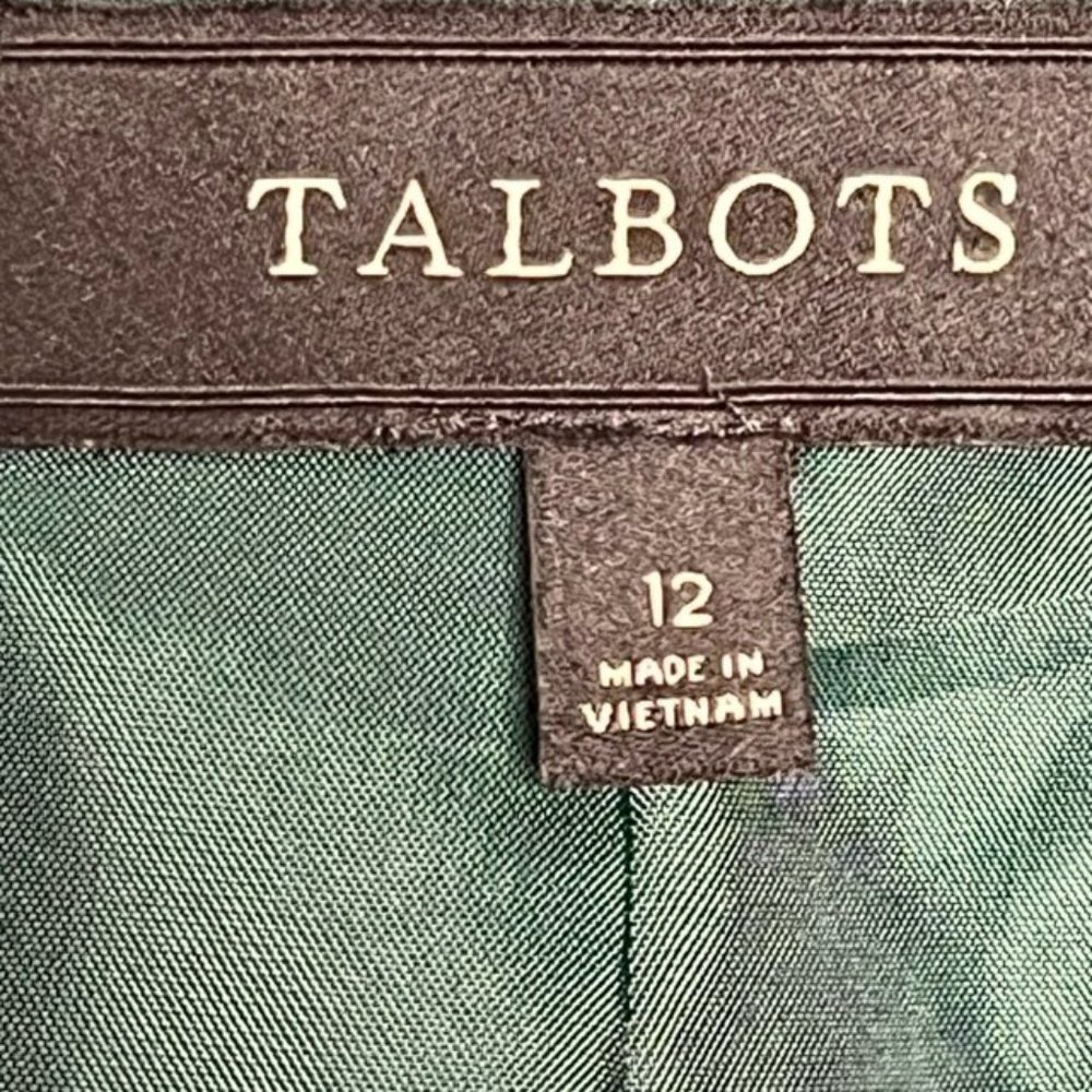 Talbots Cotton Velvet High Neck Swing Jacket - Forest Green - 12 - Picture 7 of 8